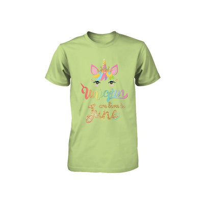 Cute Unicorns Are Born In June Birthday Gift Youth-Youth Shirt-Toddler T-Shirt-Key Lime