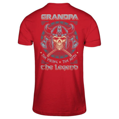 Grandpa The Viking The Myth The Legend-T-Shirt & Hoodie-Classic T-Shirt-Red