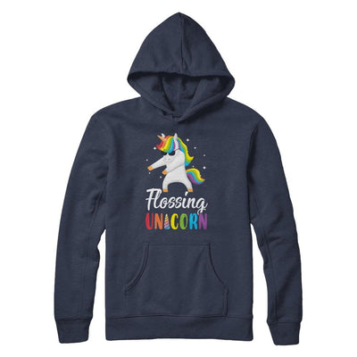 Floss Dance Flossing Unicorn-T-Shirt & Hoodie-Pullover Hoodie-Navy