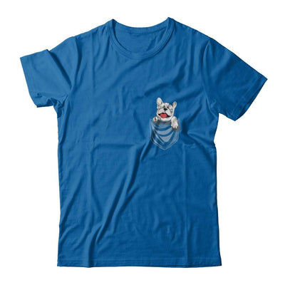 Funny Pocket French Bulldog Frenchie Dog Gift-T-Shirt & Hoodie-Classic T-Shirt-Royal