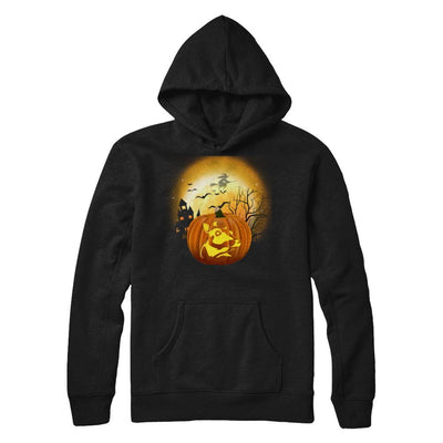 Pumpkin Cow Halloween Human Costume-T-Shirt & Hoodie-Pullover Hoodie-Black