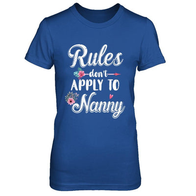 Grandmother Rules Don't Apply To Nanny-T-Shirt & Hoodie-Women's T-Shirt-Royal