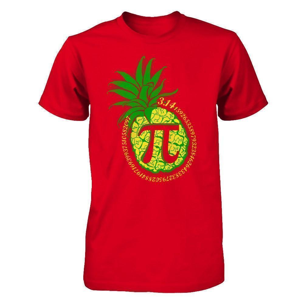 Funny Pi-Neapple Tshirt - Pi Day 2017 Gift Tee-T-Shirt & Hoodie-Premium T-Shirt-Red