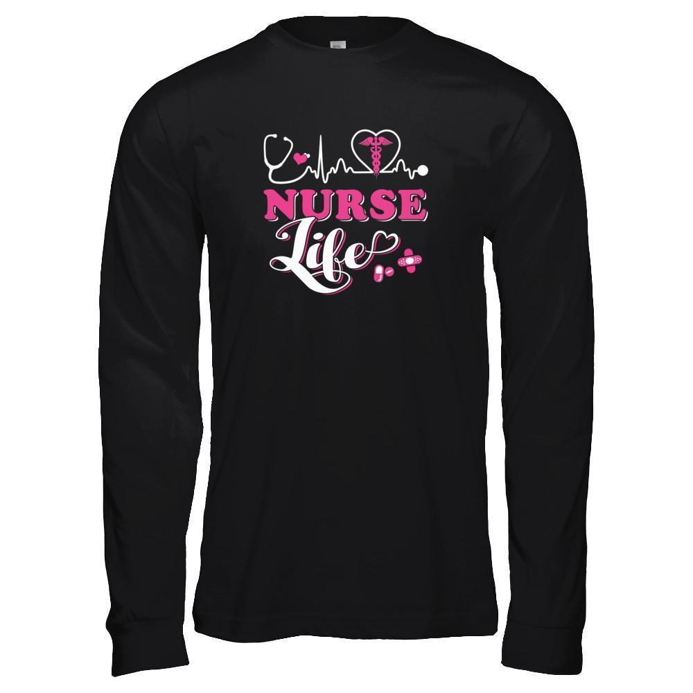 Nurse Life Lover-T-Shirt & Tank Top-Long Sleeve T-Shirt-Black