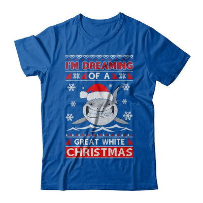 I'm Dreaming Of A Great White Christmas Shark Sweater-T-Shirt & Sweatshirt-Premium T-Shirt-Royal