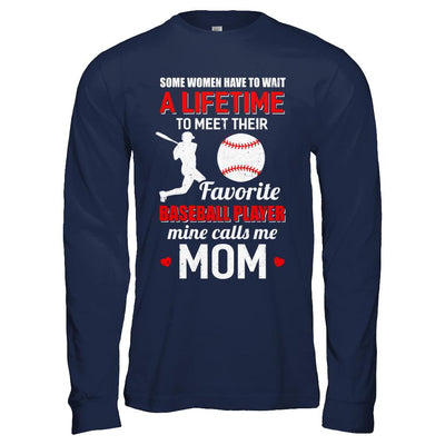 Funny My Favorite Baseball Player Calls Me Mom-T-Shirt & Hoodie-