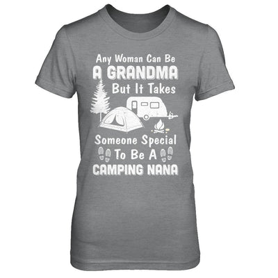 Camping Nana Grandma Mothers Day Gift-T-Shirt & Hoodie-Women's T-Shirt-Sport Grey