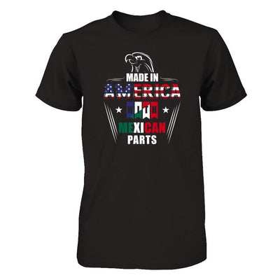 Made In America With Mexican Part-T-Shirt & Hoodie-Premium T-Shirt-Black