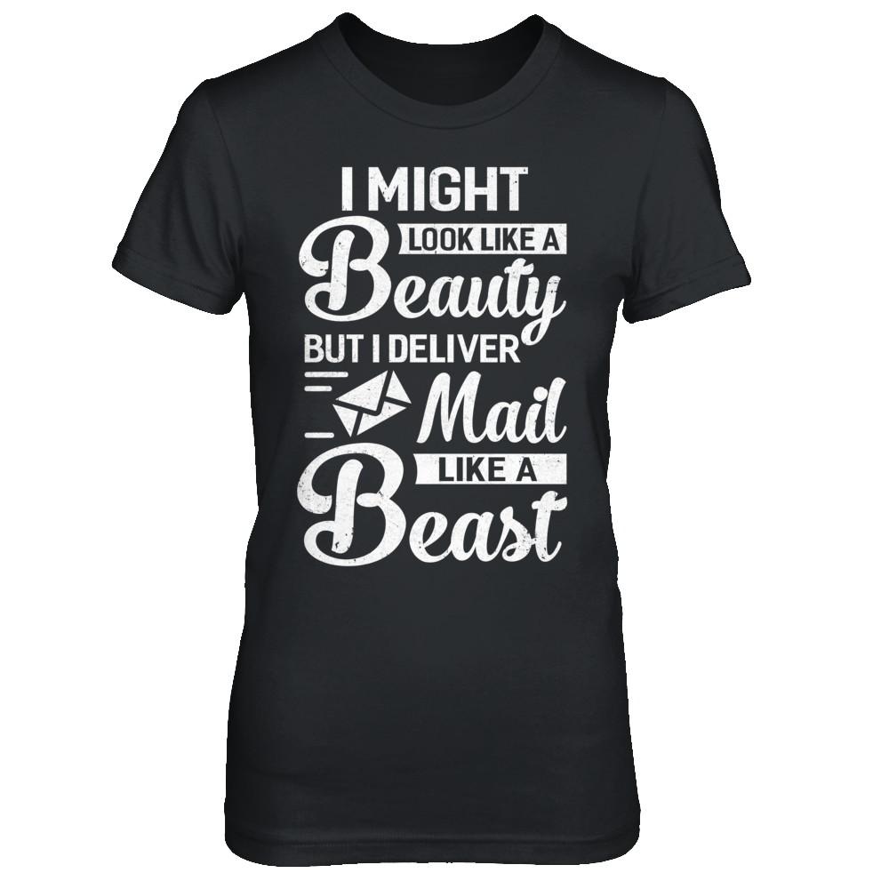 Postal Worker I Might Look Like A Beauty-T-Shirt & Hoodie-Women's T-Shirt-Black