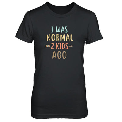 I Was Normal 2 Kids Ago Funny Mommy Mom Mothers Day-T-Shirt & Tank Top-Women's T-Shirt-Black
