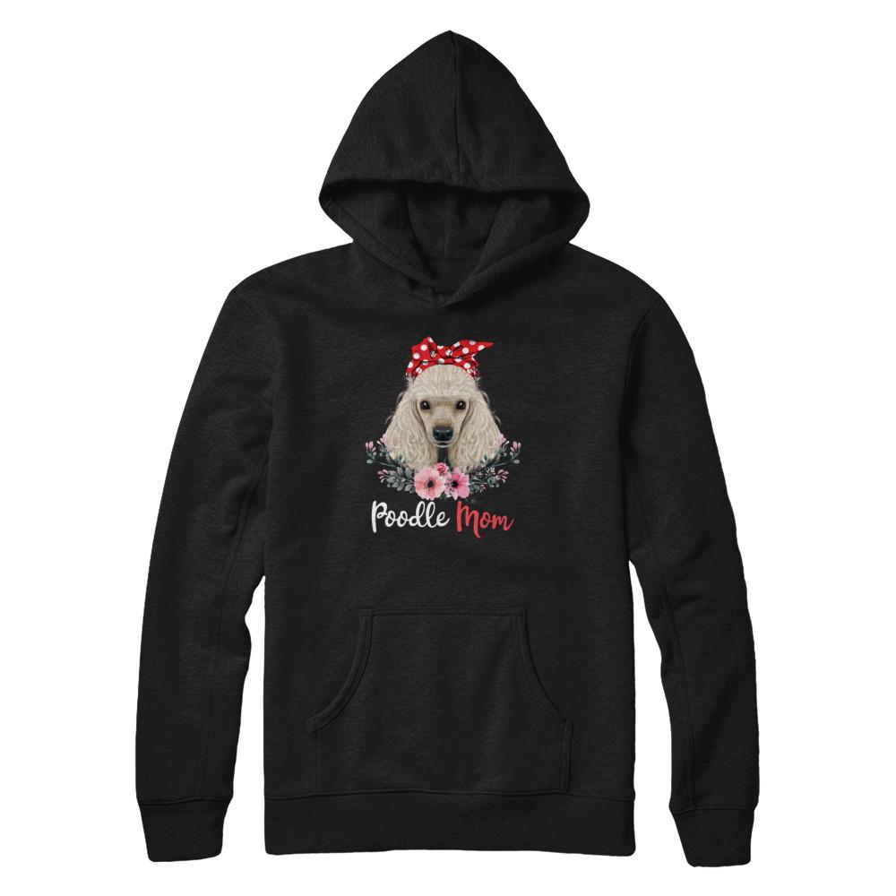 Poodle Mom Gift For Women Dog Lover-T-Shirt & Hoodie-Pullover Hoodie-Black