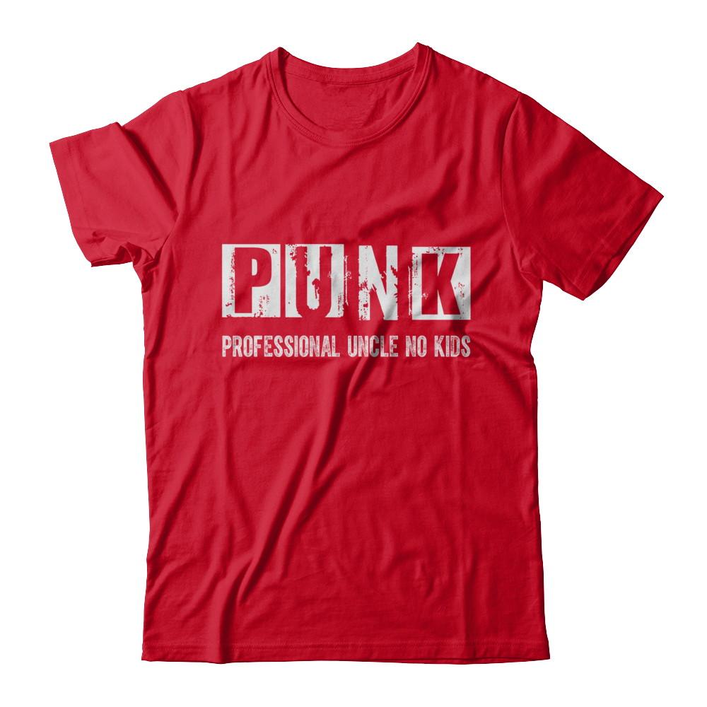 Punk Professional Uncle No Kids Rock-T-Shirt & Hoodie-Premium T-Shirt-Red