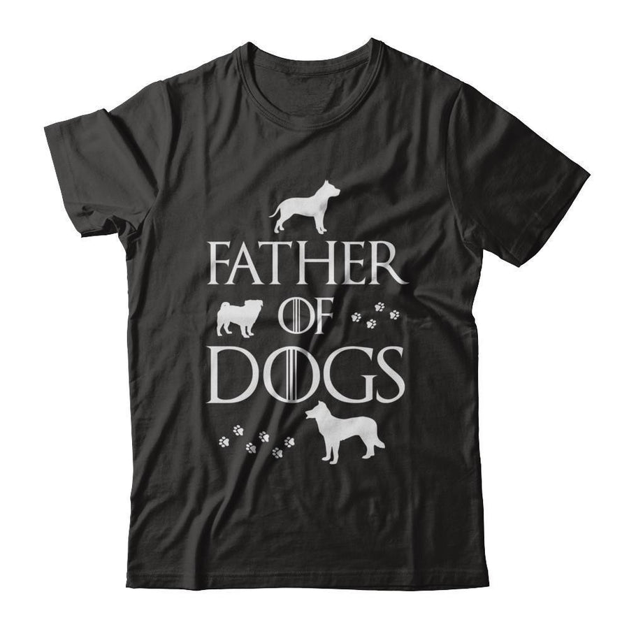 Father Of Dogs Dog Lover-T-Shirt & Hoodie-Classic T-Shirt-Black