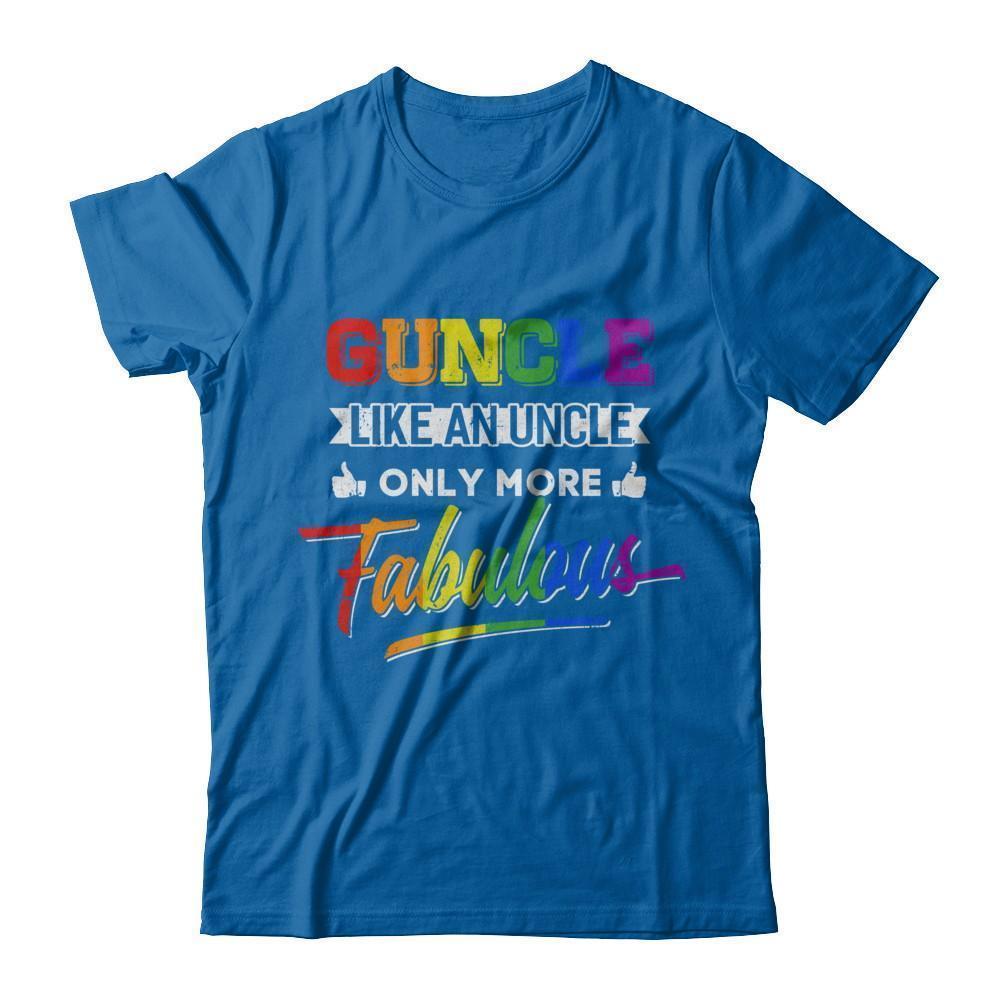 Guncle Gay Uncle More Fabulous Lgbt Rainbow-T-Shirt & Hoodie-Classic T-Shirt-Royal