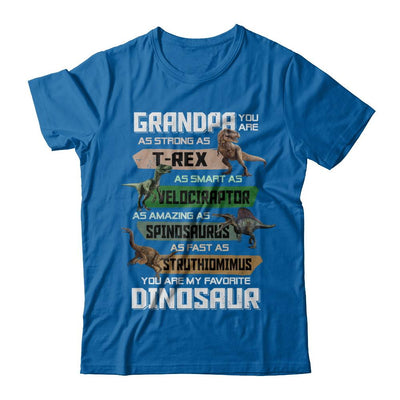 Grandpa You're My Favorite Dinosaur T-Rex Fathers Day-T-Shirt & Hoodie-Classic T-Shirt-Royal