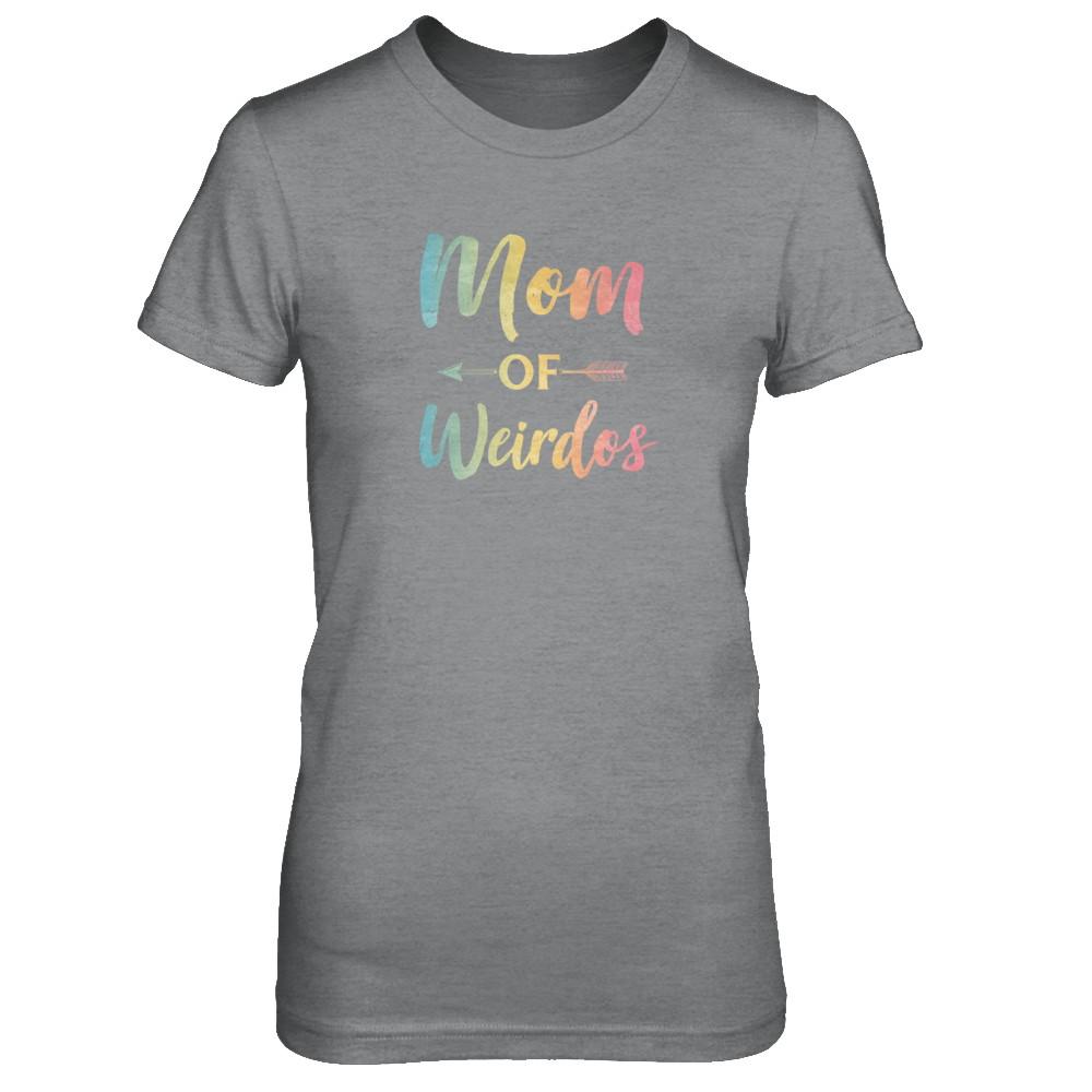 Mom Of Weirdos Gift Mothers Day Proud Moms Weird Kids-T-Shirt & Tank Top-Women's T-Shirt-Sport Grey