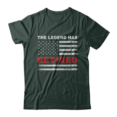 The Legend Has Retired Firefighter Retirement Gift-T-Shirt & Hoodie-Classic T-Shirt-Forest Green