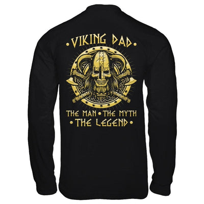 Viking Dad The Man The Myth The Legend-T-Shirt & Hoodie-Long Sleeve T-Shirt-Black