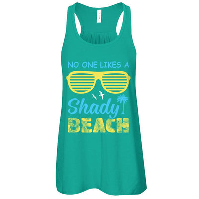 No One Likes A Shady Beach-T-Shirt & Tank Top-Women's Flowy Racerback Tank-Kelly