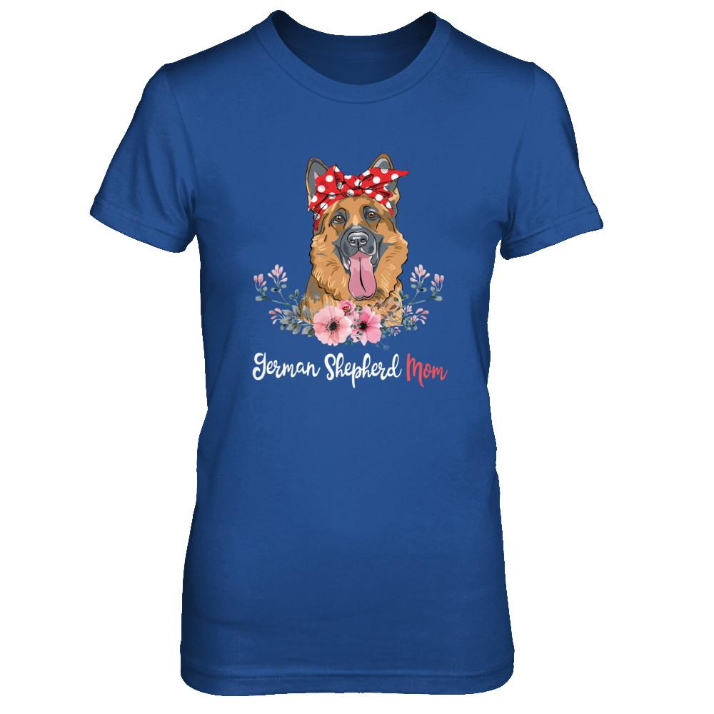 German Shepherd Mom Gift For Women Dog Lover-T-Shirt & Hoodie-Women's T-Shirt-Royal