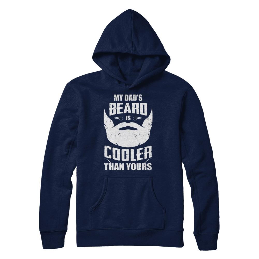 My Dad's Beard Is Cooler Than Yours-T-Shirt & Hoodie-Pullover Hoodie-Navy