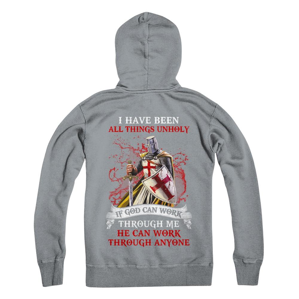 Knight America I Have Been All Things Unholy If God Can Work-T-Shirt & Hoodie-Pullover Hoodie-Light Steel