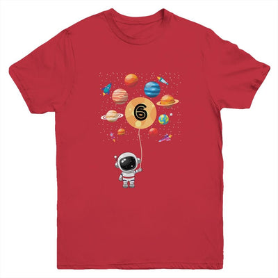 10 Years Old Birthday Boy Girl Gifts Astronaut 10th Birthday Youth-Youth Shirt-Youth T-Shirt-Red