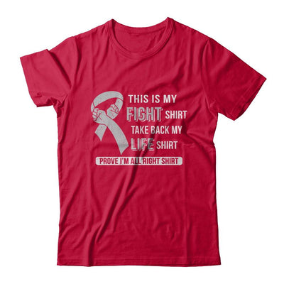 This Is My Fight Brain Cancer Diabetes Awareness-T-Shirt & Hoodie-Classic T-Shirt-Red