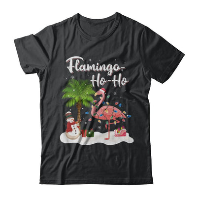Flamingo Ho Ho Merry Christmas Gifts-T-Shirt & Hoodie-Classic T-Shirt-Black