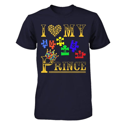 I Love My Autism Prince-T-Shirt & Hoodie-Premium T-Shirt-Midnight Navy