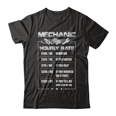 Funny Mechanic Hourly Rate-T-Shirt & Hoodie-Premium T-Shirt-Black