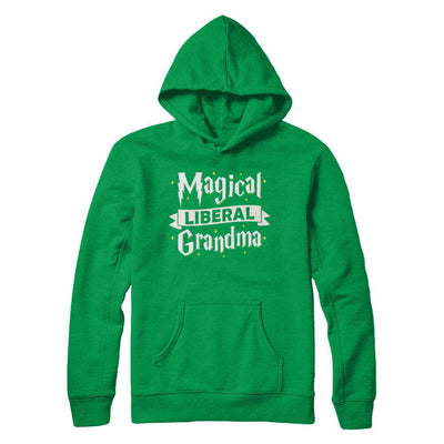 Magical Liberal Grandma-T-Shirt & Hoodie-Pullover Hoodie-Irish Green