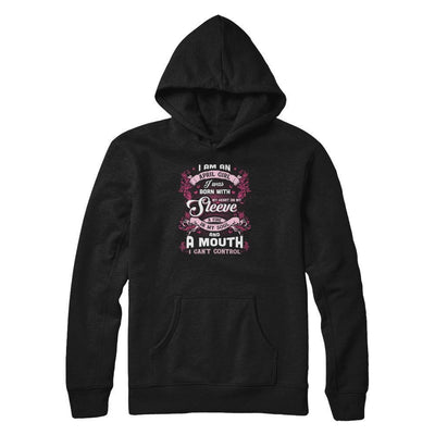 I Am An April Girl I Was Born With My Heart On My Sleeve-T-Shirt & Tank Top-Pullover Hoodie-Black
