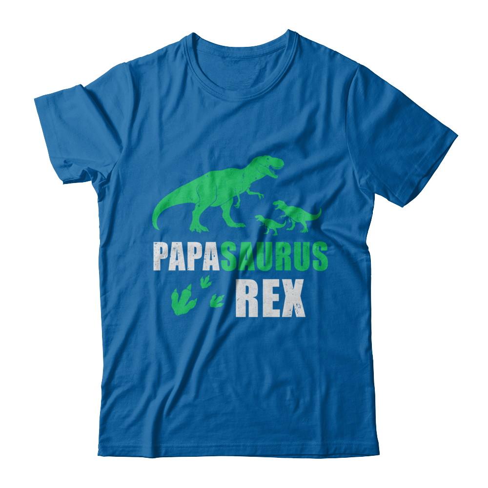 Grandpasaurus Papa Saurus Dinosaur T-Rex-T-Shirt & Hoodie-Classic T-Shirt-Royal