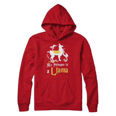 My Patronus Is A Llama-T-Shirt & Hoodie-Pullover Hoodie-Red