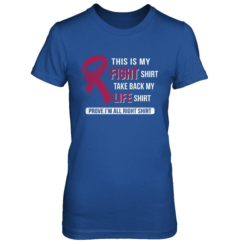 This Is My Fight Multiple Myeloma Awareness-T-Shirt & Hoodie-Women's T-Shirt-Royal