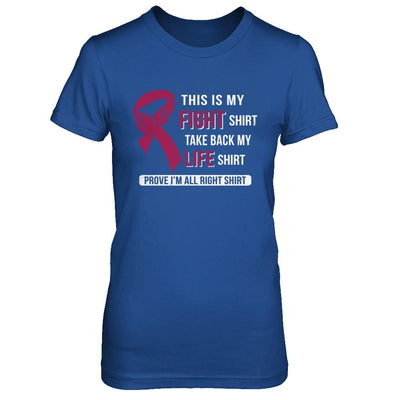 This Is My Fight Multiple Myeloma Awareness-T-Shirt & Hoodie-Women's T-Shirt-Royal