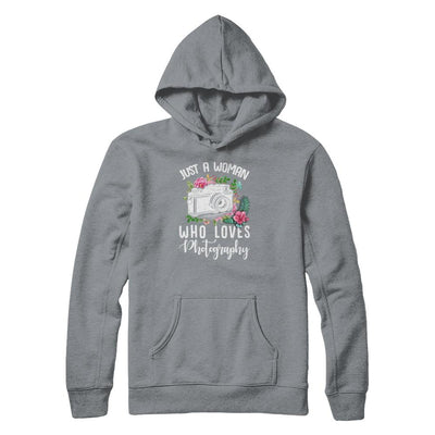 Just A Woman Who Loves Photography Photographer-T-Shirt & Tank Top-Pullover Hoodie-Light Steel
