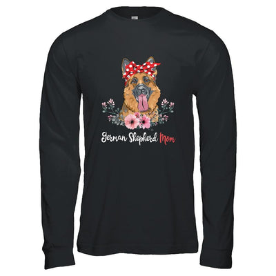 German Shepherd Mom Gift For Women Dog Lover-T-Shirt & Hoodie-Long Sleeve T-Shirt-Black
