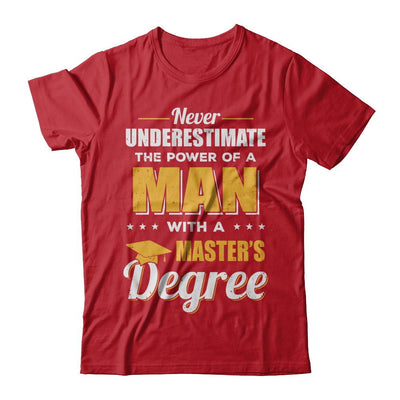 Funny Man With A Masters Degree Graduation Gift-T-Shirt & Hoodie-Classic T-Shirt-Red