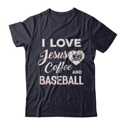 I Love Jesus Coffee & Baseball-T-Shirt & Sweatshirt-Premium T-Shirt-Midnight Navy