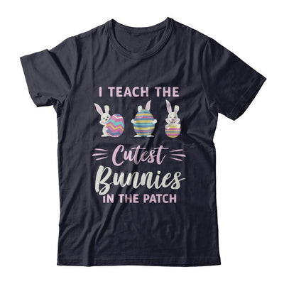 Cute Easter Teachers I Teach The Cutest Bunnies-T-Shirt & Hoodie-Premium T-Shirt-Midnight Navy