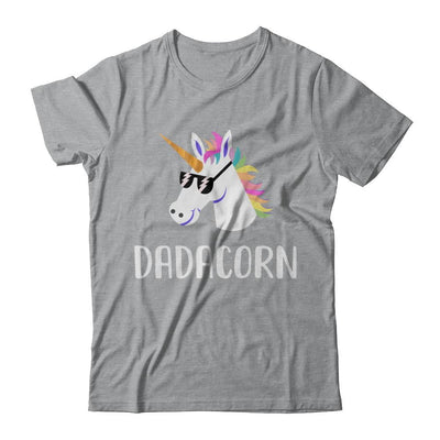 Unicorn Dad And Baby Dadacorn Daddy Fathers Day Gift-T-Shirt & Hoodie-Classic T-Shirt-Sport Grey