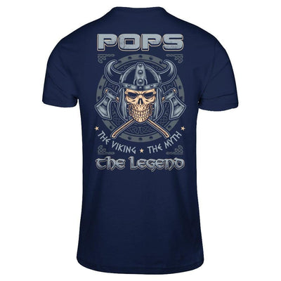 Pops The Viking The Myth The Legend-T-Shirt & Hoodie-Classic T-Shirt-Navy
