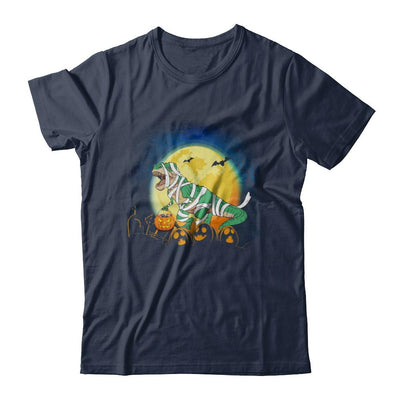 Halloween Pumpkin Dinosaur Gift For Kids Boys Girls-T-Shirt & Hoodie-Classic T-Shirt-Navy