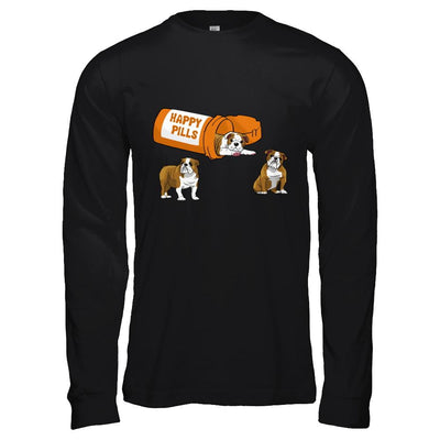 Bulldogs Happy Pills-T-Shirt & Hoodie-Long Sleeve T-Shirt-Black