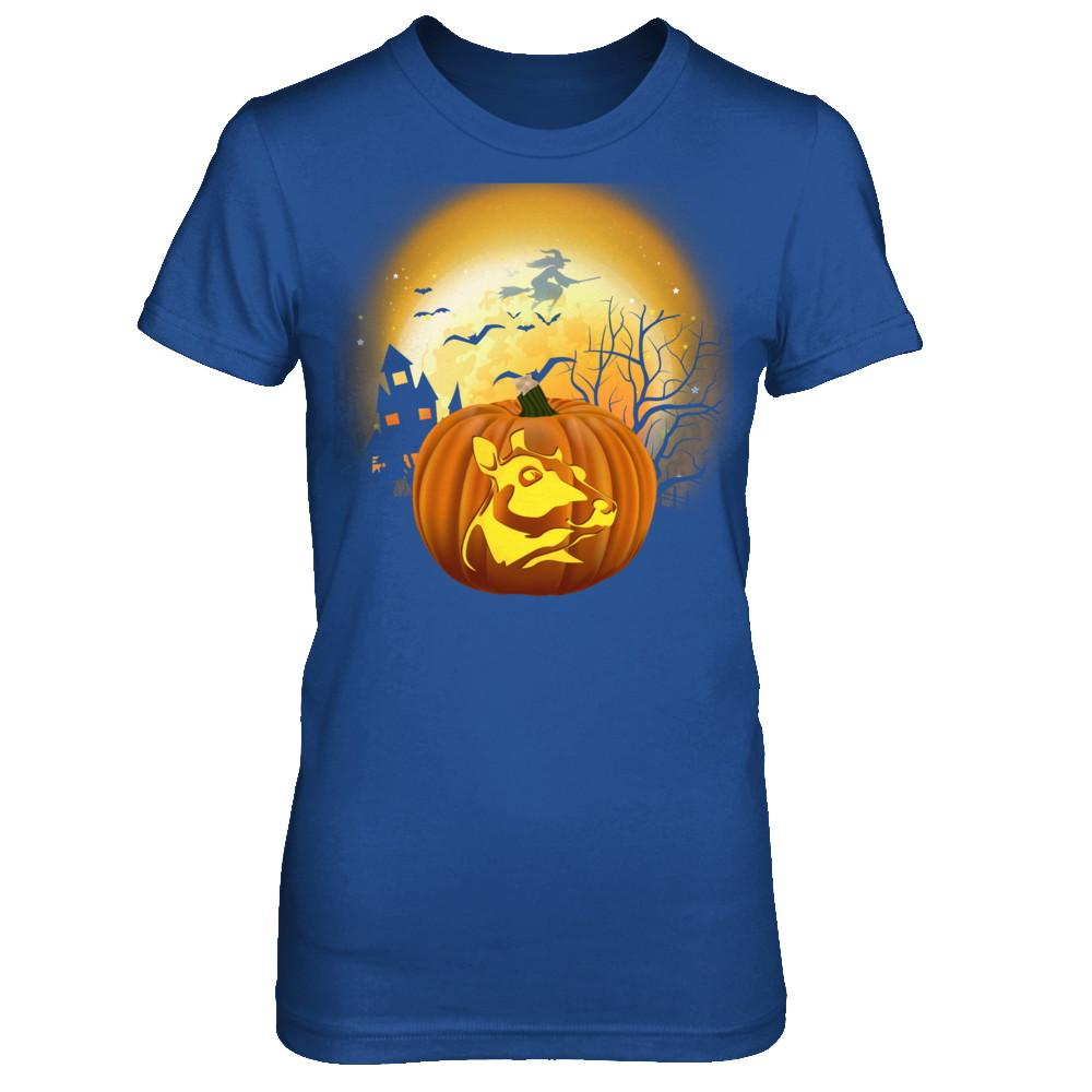 Pumpkin Cow Halloween Human Costume-T-Shirt & Hoodie-Women's T-Shirt-Royal