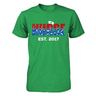 Nurses Est 2017 Graduation-T-Shirt & Hoodie-Premium T-Shirt-Kelly Green