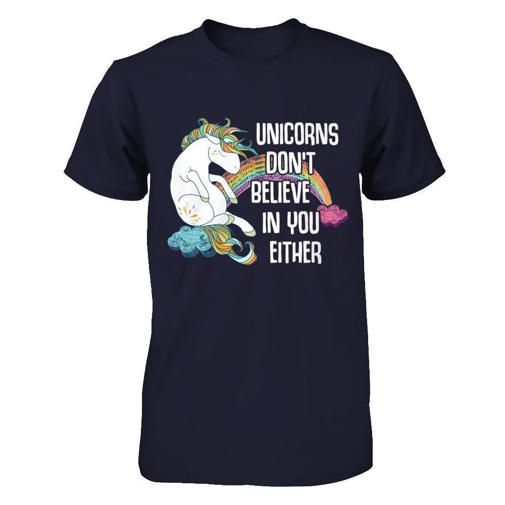 Unicorns Don't Believe In You Either-T-Shirt & Hoodie-Premium T-Shirt-Midnight Navy