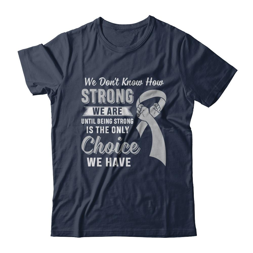 Being Strong Choice Parkinson's Disease Brain Cancer-T-Shirt & Hoodie-Classic T-Shirt-Navy